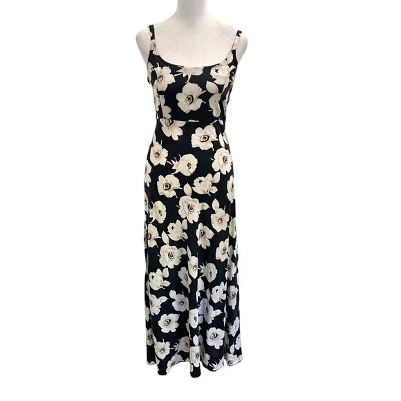 Vintage Y2K Romantic Floral Maxi Dress Sleeveless size Medium De Rotchild - Picture 1 of 6
